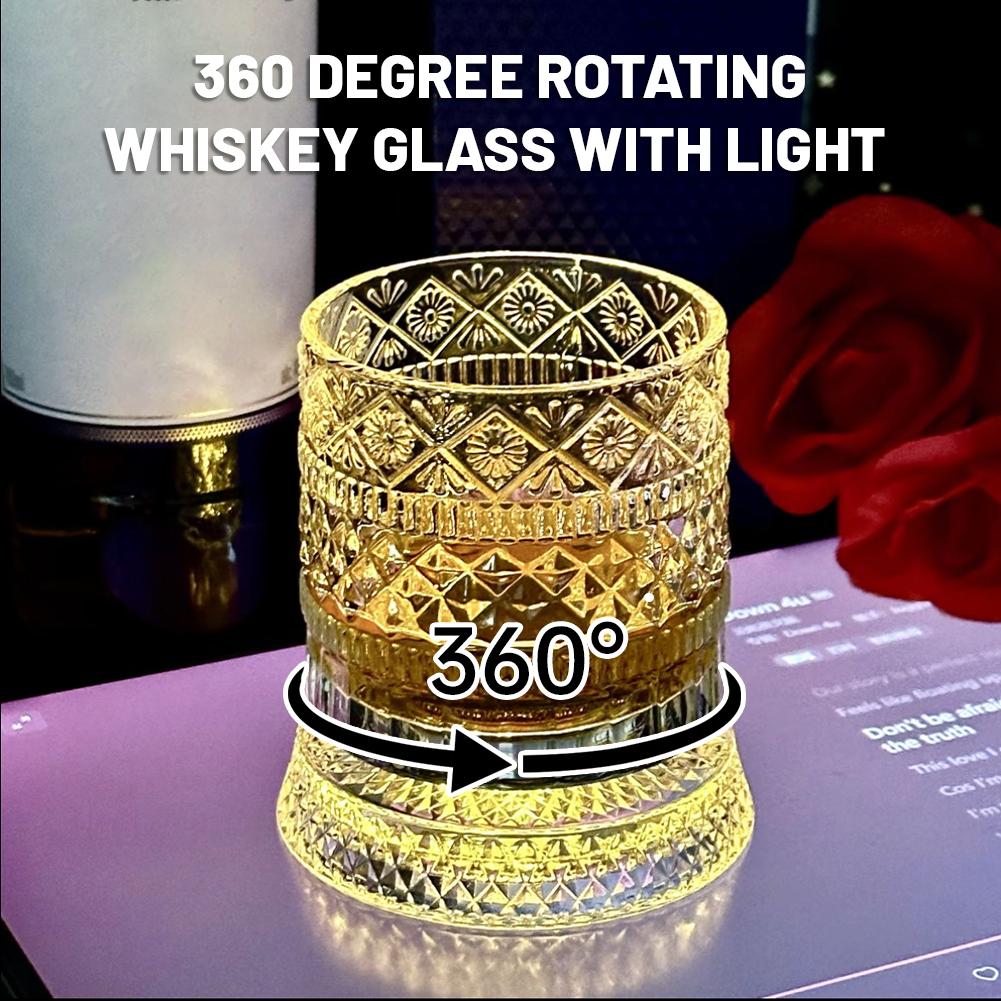 Wine In Beer Glass - Obrotowy kieliszek do whisky Kreatywny kryształowy