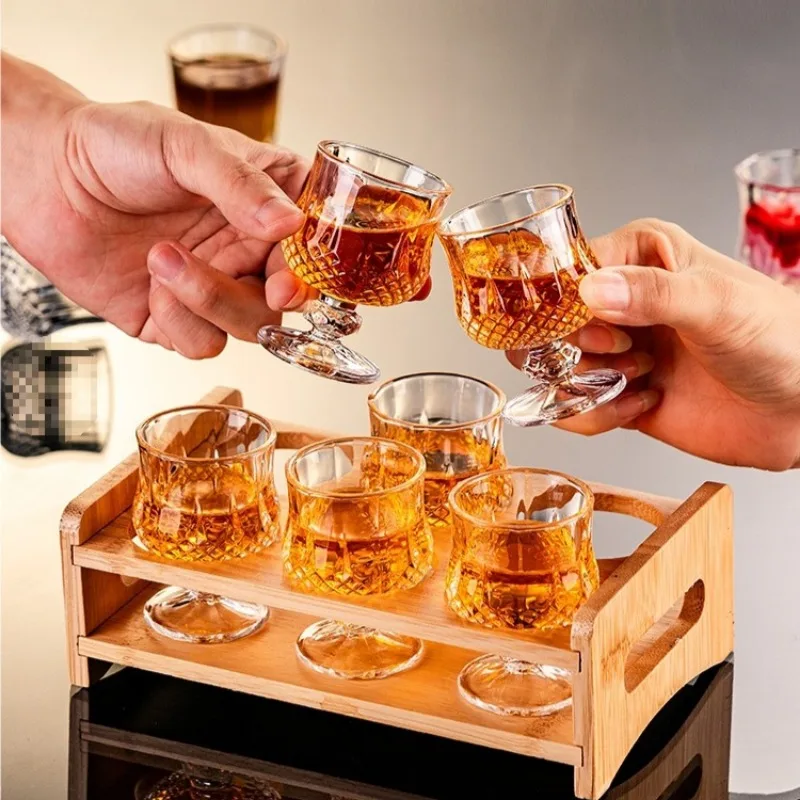 Wine Glass Set Crystal - 6-częściowy zestaw kieliszków do wina Baijiu