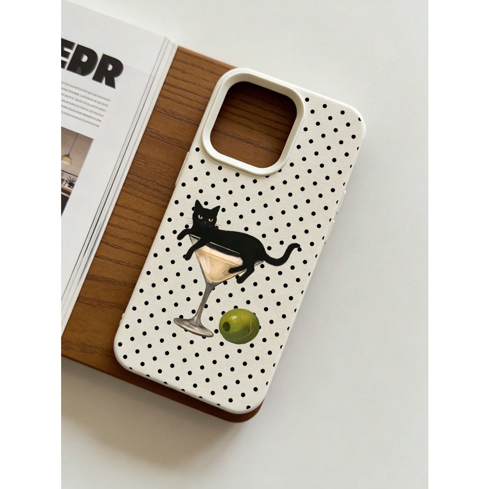 Wine & Beer Packages - Etui na telefon z ilustracją kota