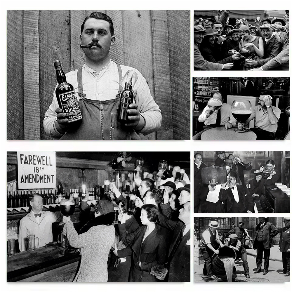 Wine Beer Photo - Materiały drukowane z epoki zakazu alkoholu