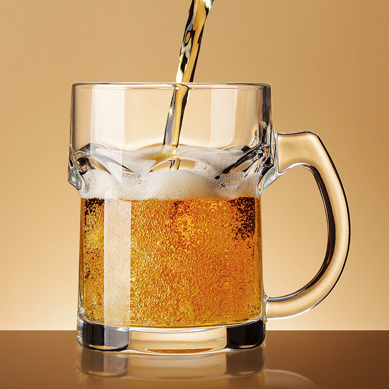Wine In Beer Glass - Kufel do piwa z uchwytem, kreatywny,
