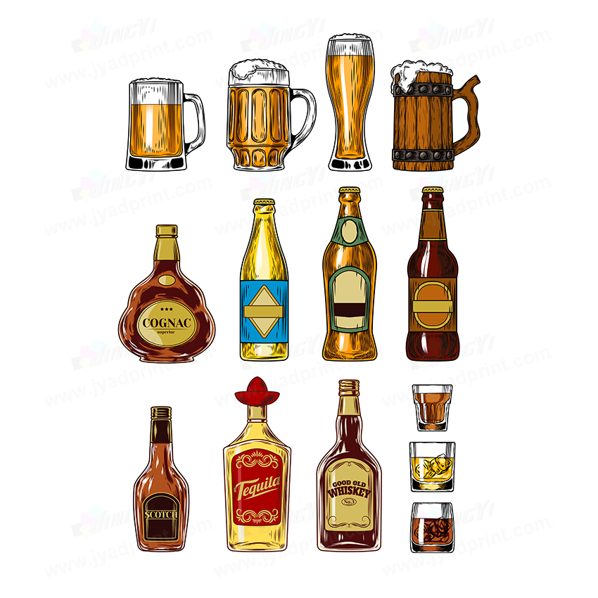 Wine Beer Photo - 12 sztuk/partia, Personalizowane rekwizyty do fotobudki