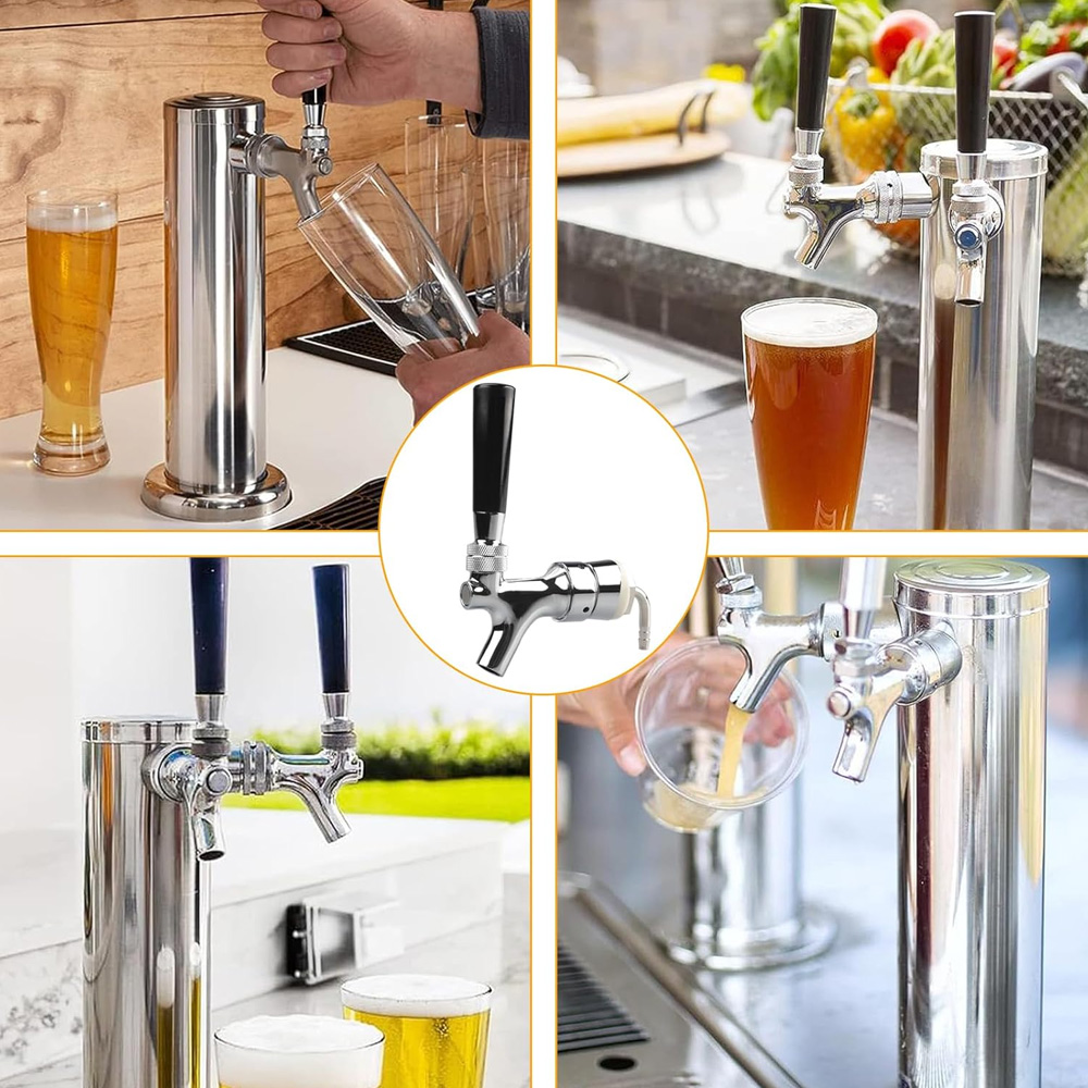 Kran do piwa ze smyczą, chromo – Wine To Beer recenzja i cena