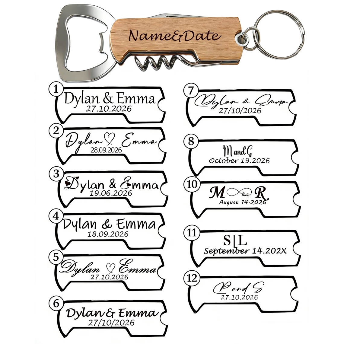 10 szt. Personalizowane, kolor – Wine In Beer Name recenzja i cena