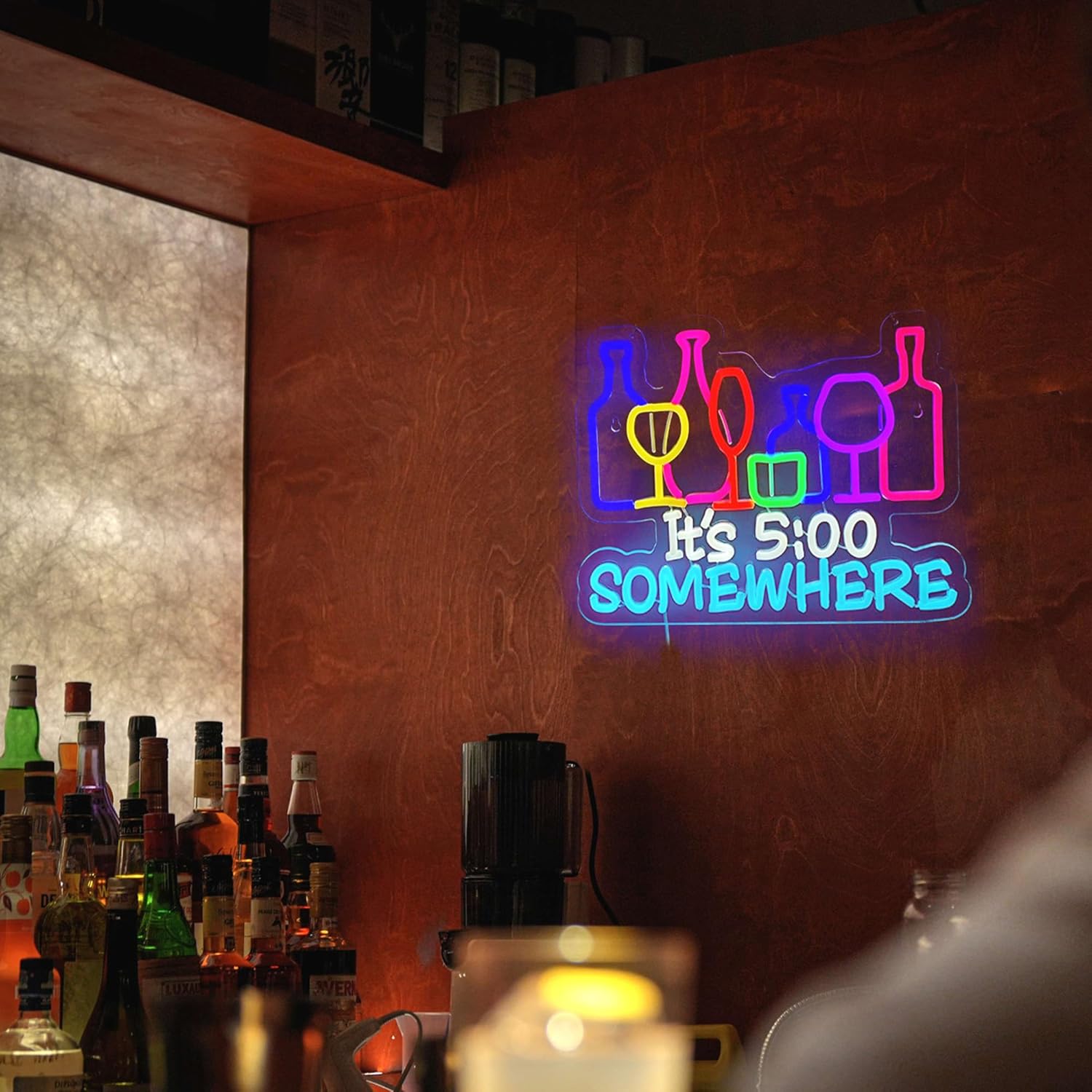 Neonowy napis LED „Gdzieś jest – Wine Beer Photo recenzja i cena