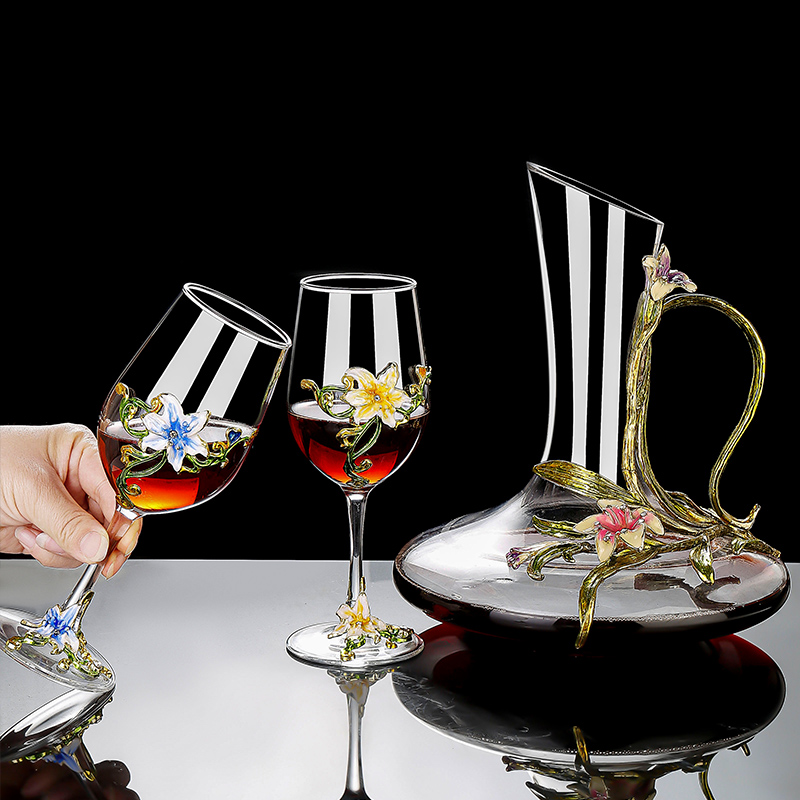 Zestaw emaliowanych kryształow – Wine Glass Set Crystal recenzja i cena