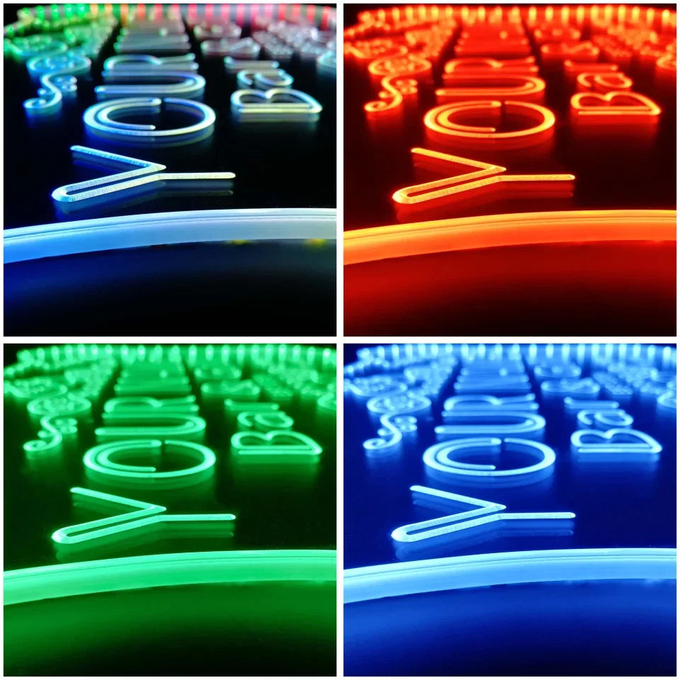 Personalizowany szyld LED RGB  – Wine In Beer Name recenzja i cena